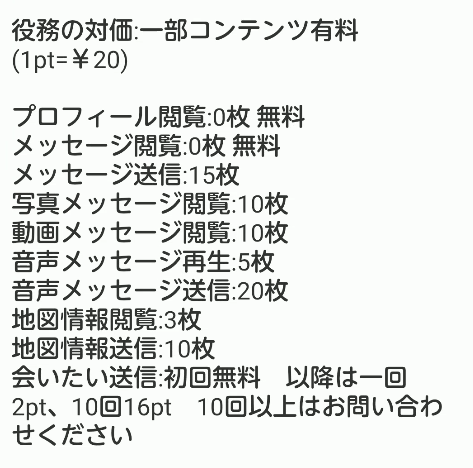 あんなこと-ポイント表